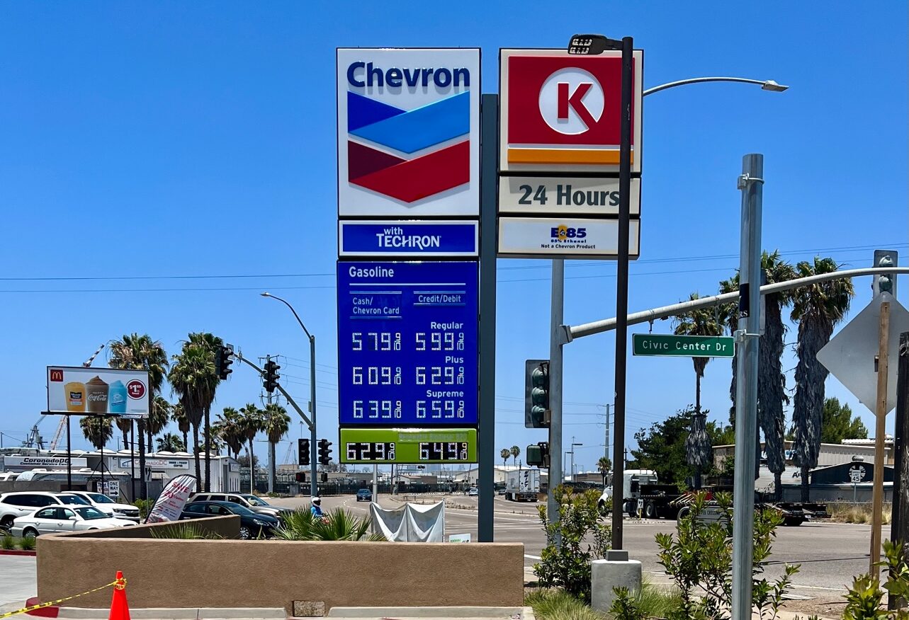 Chevron ECM Gas Station Signs | Sign Company