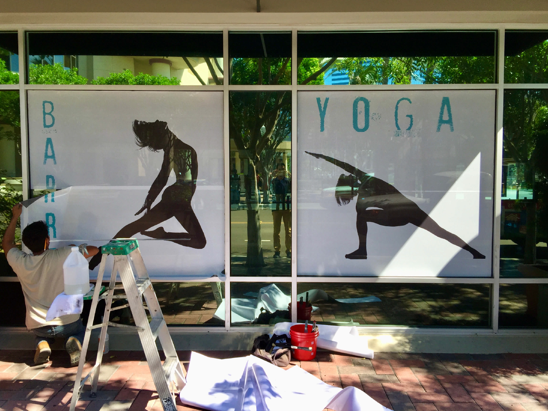 Yoga Window Graphics